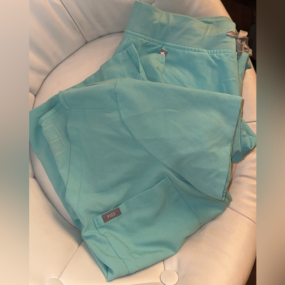 Figs Seafoam Green Technical Scrubs